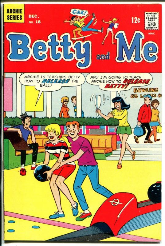 Betty and Me #18-1968-Archie-bowling cover-FN-