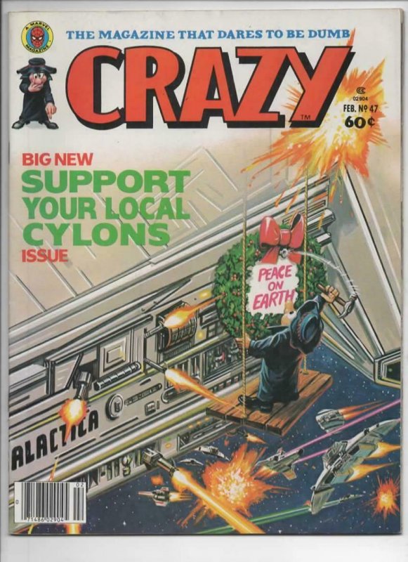 CRAZY #47 Magazine, VF, BattleStar Galactica, 1973 1979, more in store 