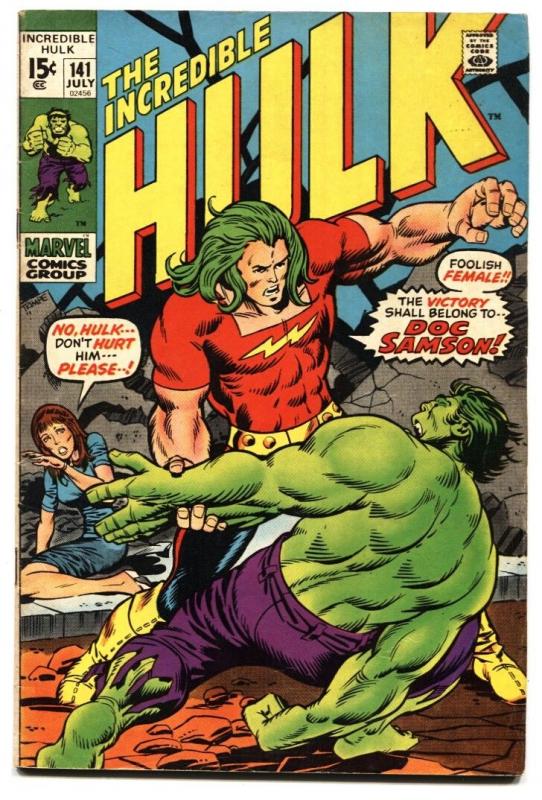 INCREDIBLE HULK #141 1st  DOC SAMSON BRONZE AGE MARVEL vg+