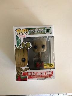 Guardians Of Galaxy Holiday Dancing GROOT Hot Topic Exclusive Pop Vinyl