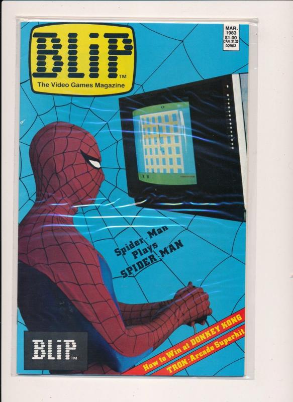 Marvel Comics BLIP Video Games Magazine #2 Spider-Man Cvr ~ VF/NM 1983 (HX991) 