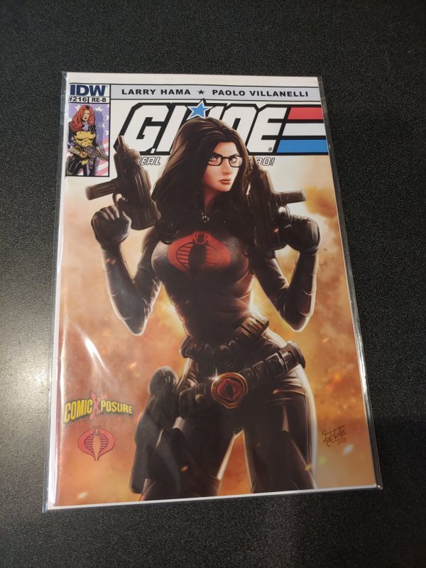 GI JOE A REAL AMERICAN HERO #216 FABIO VALLE EXCLUSIVE COMICXPOSURE