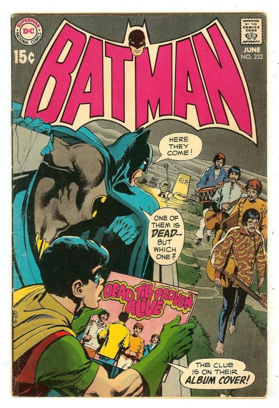 Batman 222   Beatles take-off   Neal Adams cover