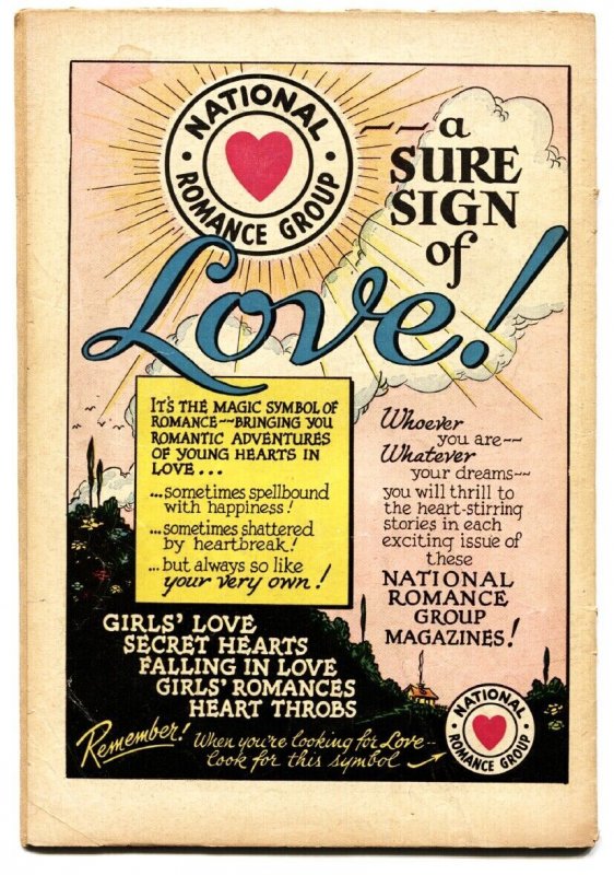 FALLING IN LOVE #15 comic book 1957-DC ROMANCE COMICS-COUNTRY LOVE