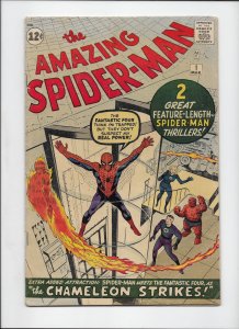 Amazing Spider-Man #1 4.5 (estimated)  1st Appearance Chameleon J Jonah Jameson.