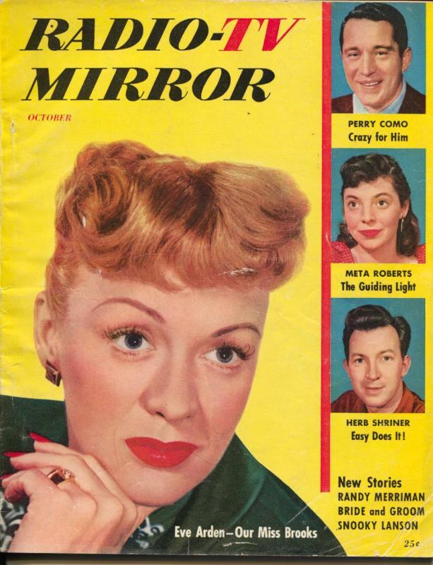 Radio And TV Mirror-Eve Arden-Perry Como-Meta Roberts-Oct-1953