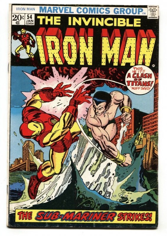 IRON MAN #54 1972 Marvel comic book First MOONDRAGON vg+