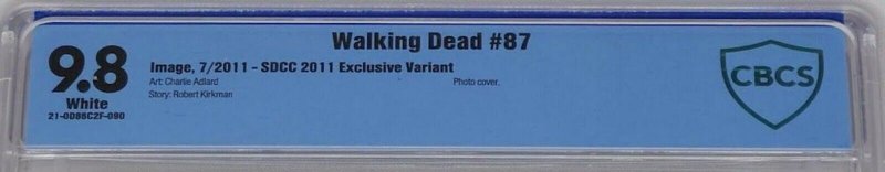 Walking Dead 87 Image 2007 CBCS 9.8 SDCC Sand Diego Convention Edition Photo Cvr