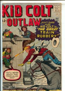 Kid Colt Outlaw #103 1962-Marvel-Jack Kirby cover.-Story art by Don Heck & Ja...