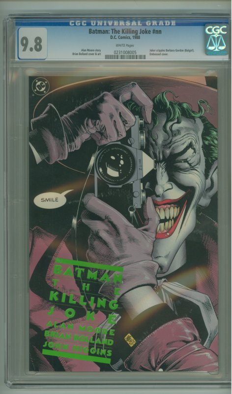 Batman: The Killing Joke 1st Printing CGC 9.8 White Pages