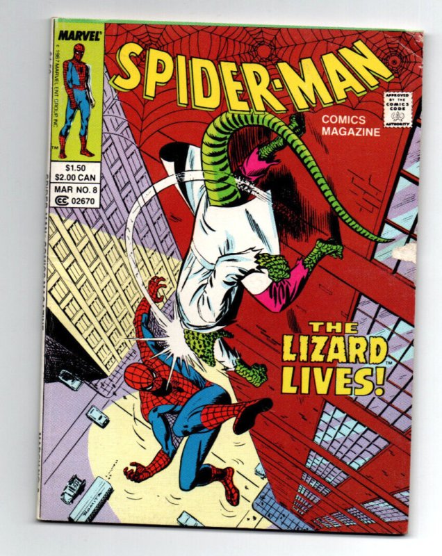 Spider-man Comics Magazine #8 - Digest Size - 1988 - VF