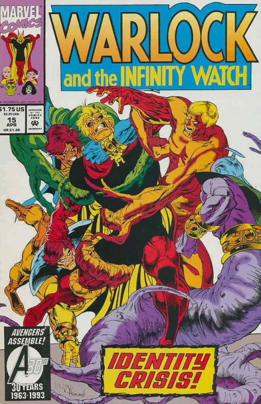 Warlock and the Infinity Watch #15 VF/NM; Marvel | save on shipping - details in