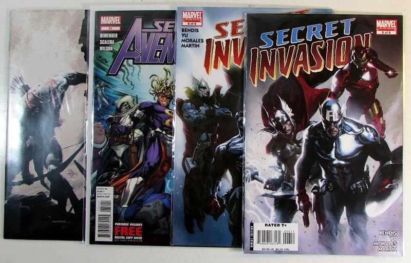 Avengers Lot 4 #Secret 31, Dark 15, Invasion 6, 8 Marvel (2012) 1st Print Comics