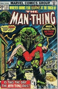 Man Thing #22 ORIGINAL Vintage 1975 Marvel Comics Last Issue 