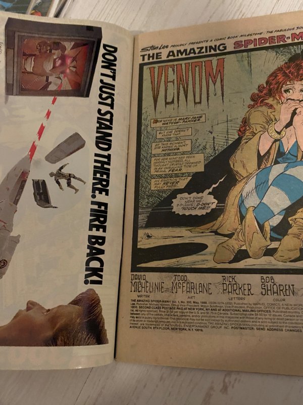 The Amazing Spider-Man #300 newsstand first venom