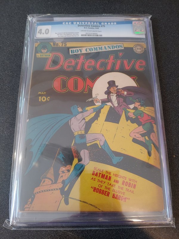 DETECTIVE COMICS #75 CGC 4.0 CREAM TO OFF-WHITE PAGES​