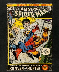 Amazing Spider-Man #111 Kraven the Hunter!