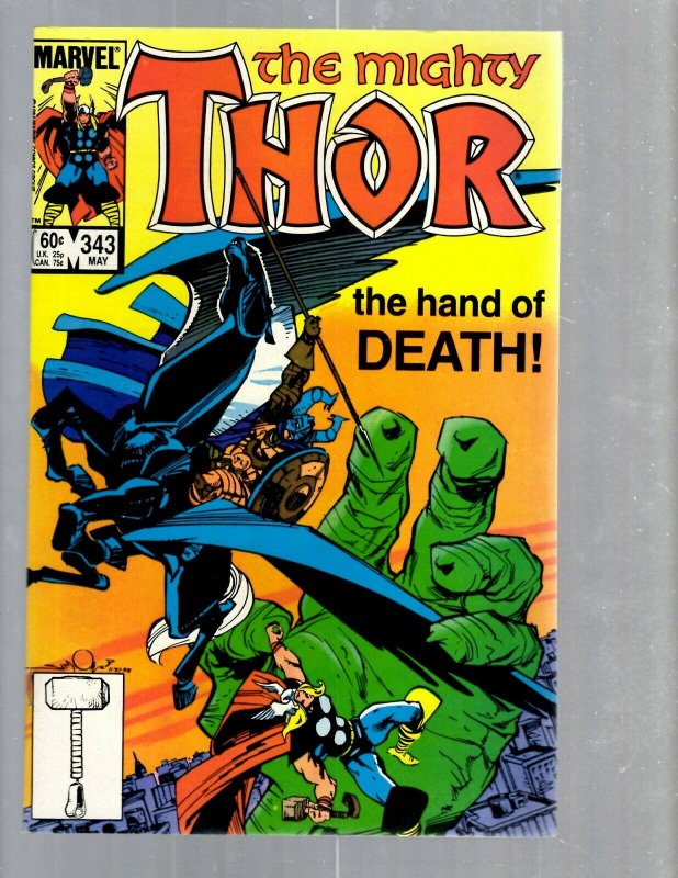 11 Thor Marvel Comic Books #310 335 340 341 342 343 345 346 347 348 349 GK39