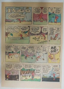 Pogo Sunday Page by Walt Kelly from 10/13/1957 Tabloid Size: 11 x 15 inches