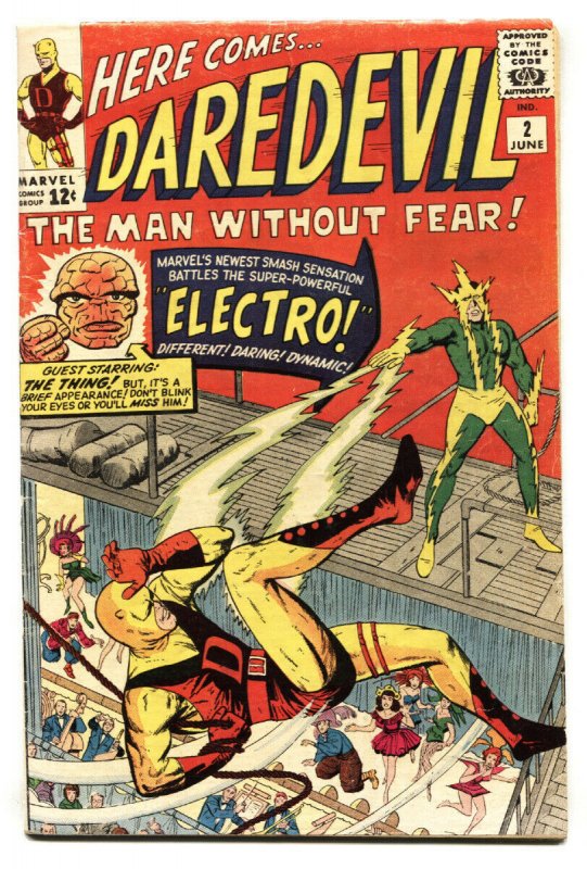 Daredevil #2 1964-Marvel-Electro-Joe Orlando-Yellow costume-VG+