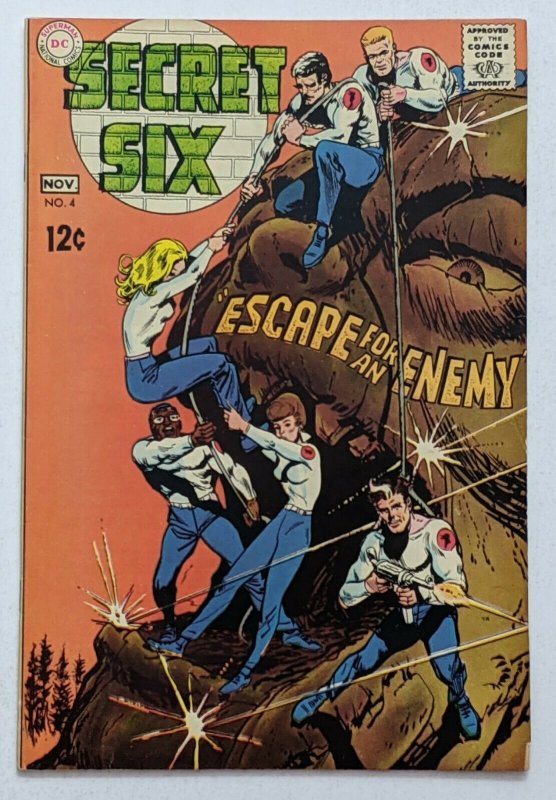 Secret Six #4 (Nov 1968, DC) FN- 5.5 Jack Sparling cover and art 