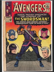 The Avengers #19 (1965) The Avengers [Key Issue] FR Condition