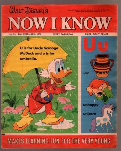 Walt Disney's Now I Know #21 1973-U.K.-Scrooge McDuck-G