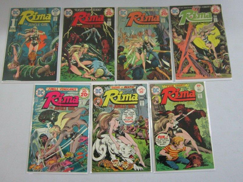 Rima the Jungle Girl set #1-7 avg 6.0 FN (1974-75)