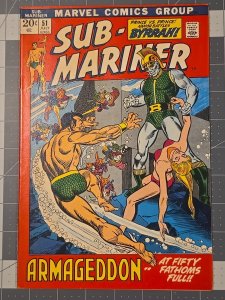 Sub-Mariner #51 Prince Vs Prince -Namor Battles BYRRAH (Marvel Comics July 1972)