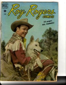 Roy Rogers Comics # 25 VG Dell Golden Age Comic Book Trigger 1950 JL18