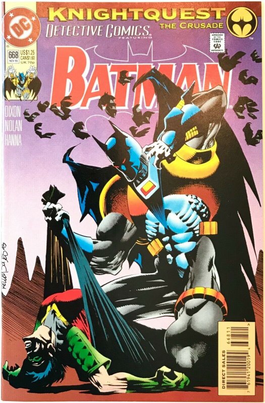 DETECTIVE COMICS Issue 668 BATMAN KnightQuest — 1993 DC Universe VF+ Condition
