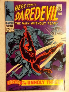 DAREDEVIL # 39 MARVEL SILVER FEAR ACTION ADVENTURE HI GRADE VF