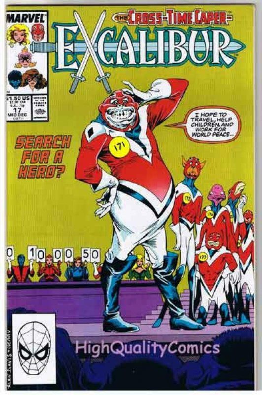 EXCALIBUR #15 16 17 18 19, NM+, Chris Claremont, Captain Britain, 1988