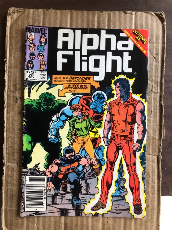 Alpha Flight #28 Canadian Variant (1985)