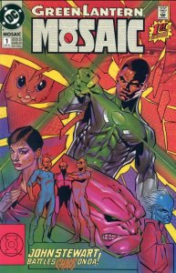 Green Lantern Mosaic #1 (June 1992) - Stewart battles Chaos on Da!