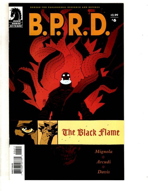 Lot Of 7 BPRD Dark Horse Comics Black Flame # 1 2 3 4 5 6 + Univ. Machine 1 CR28