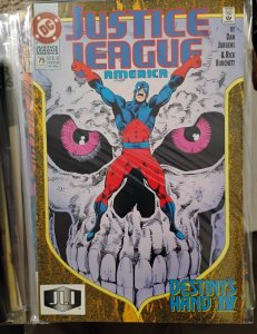 JUSTICE LEAGUE AMERICA  # 75  1993 DC COMICS  destinys hand iv