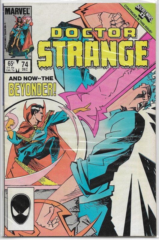 Doctor Strange (vol. 2, 1974) #74 VG (Secret Wars II) Gillis/Badger