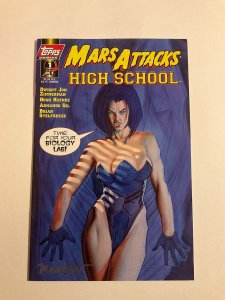 Mars Attacks High School 1 Near Mint Nm Signed Mayhew Topps Comics