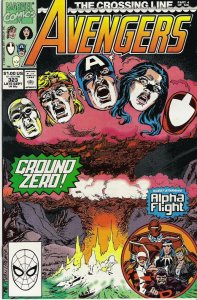 The Avengers #323 (1990)  NM- 9.2  atomic explosion cover