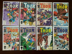 Thor copper age comic lot 16 diff from:#350-373 8.0 VF (1984-88)