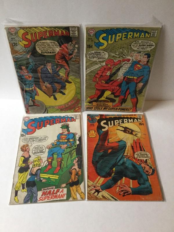 Superman 211 220 223 234 All 3.5 Vg- Very Good - Or Better