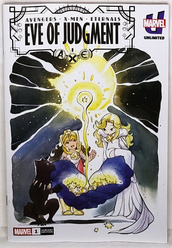 A.X.E. EVE of JUDGEMENT #1 Marvel Unlimited Exclusive Peach MoMoKo Variant Cover