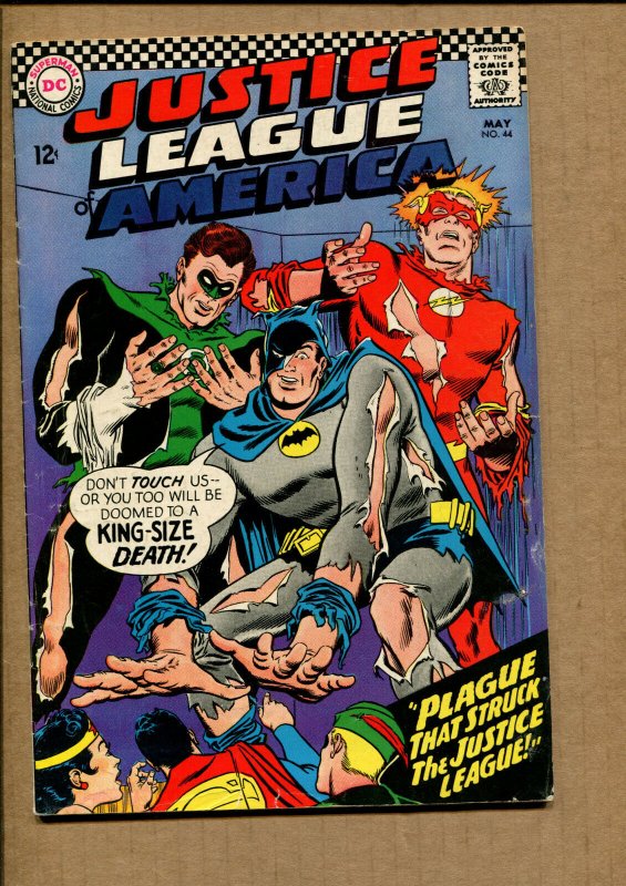 Justice League of America #44 - Giant JLA - 1966 (Grade 5.0) WH