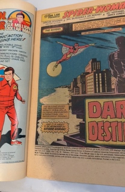 Marvel Spotlight #32 (1977)first app of Spuder-womanBuscema
