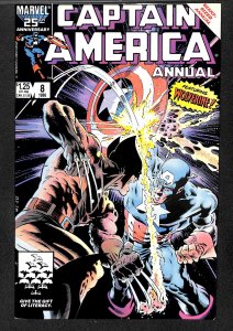 Captain America Annual #8 FN/VF 7.0 Wolverine!