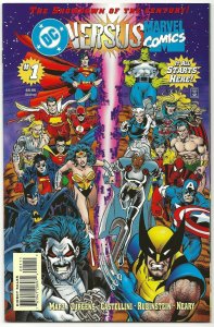 DC vs Marvel #1 (1996) NM Crossover Series Bullseye, Batman, Prof. Xavier, Robin