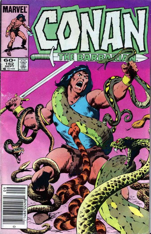 Conan the Barbarian #162 (Newsstand) VG ; Marvel | low grade comic September 198