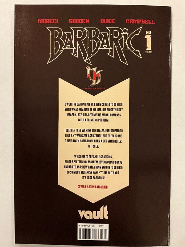 Barbaric #1 Gallagher Foil Cover(2021)