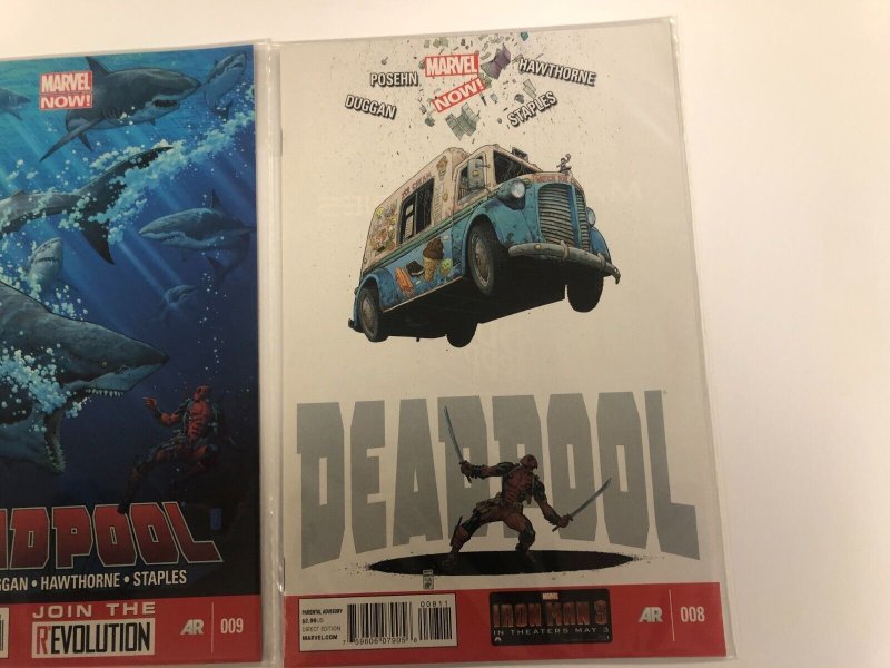 2 Marvel Comic Books  Deadpool #008 009 Hulk Thor X men 62 KE1